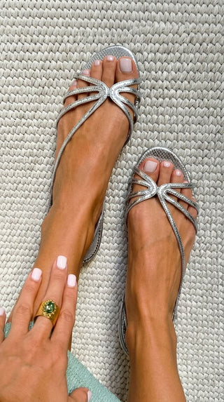 Ginevra | Sandalias de Confort Doradas para Mujeres