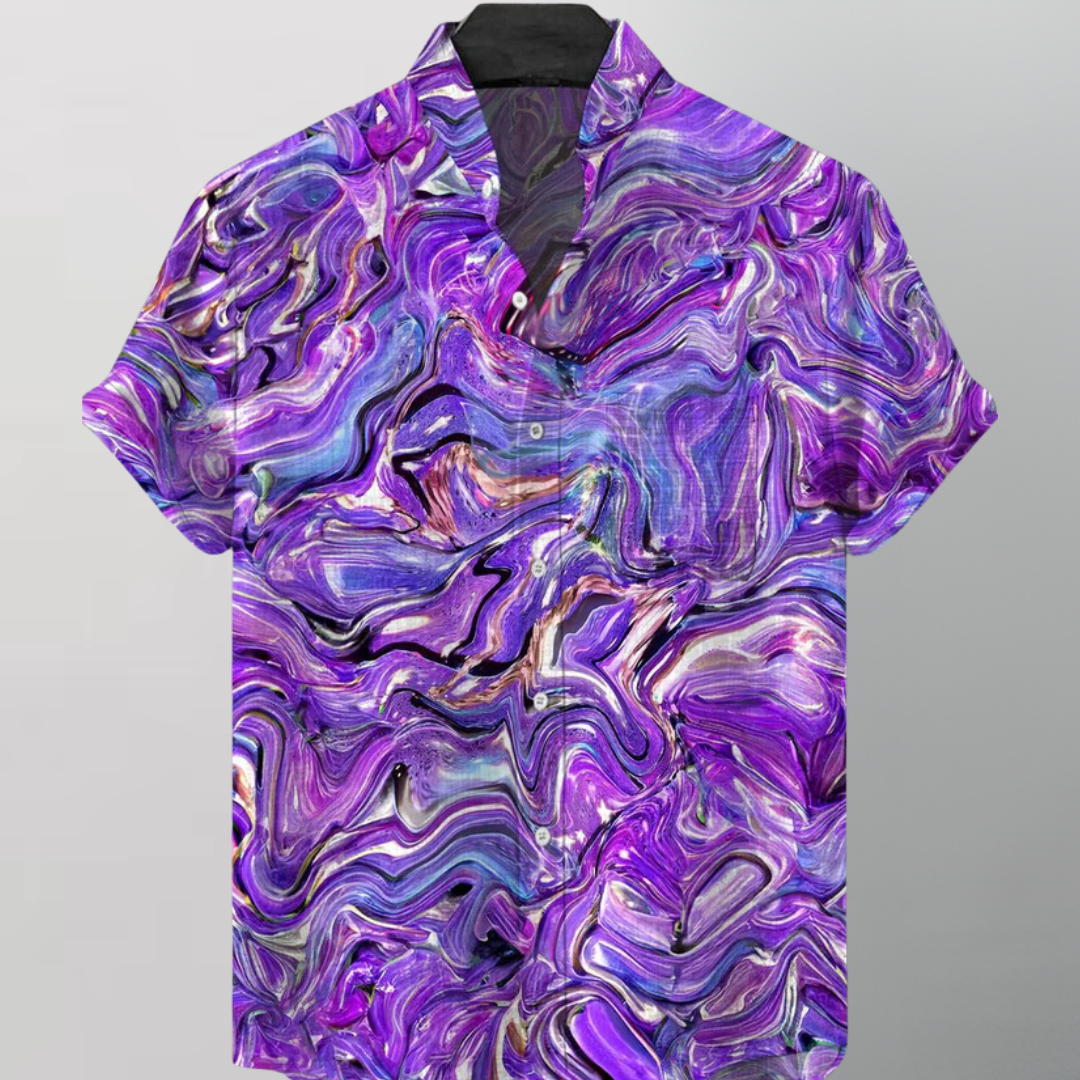 Camisa Manga Corta Hombre Abstract