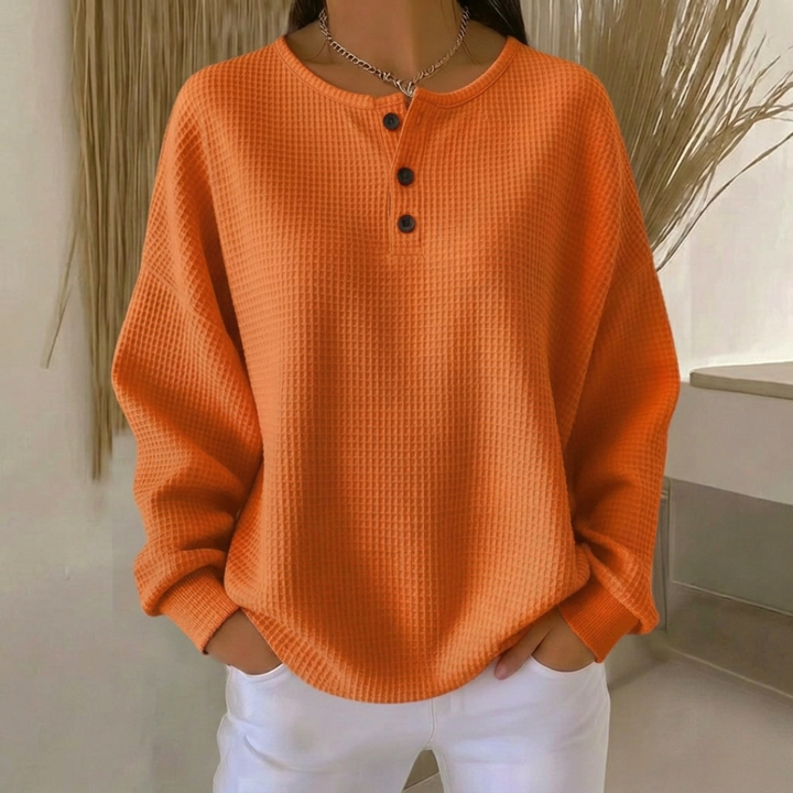 Aurelia | Henley de Tejido Waffle