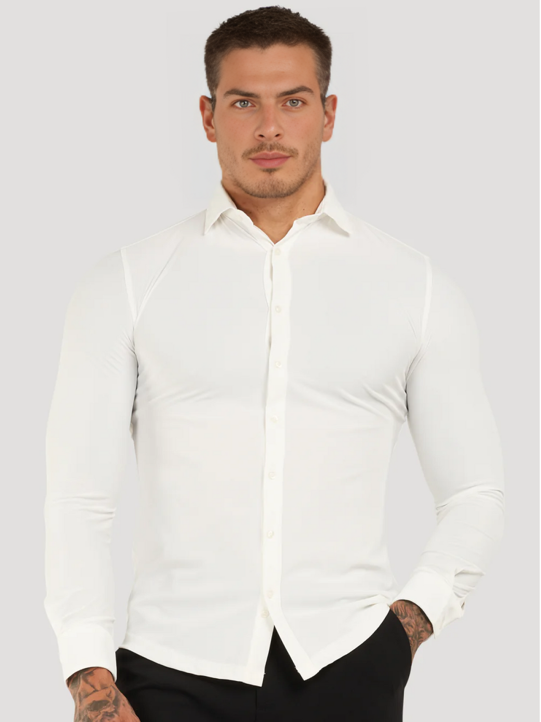 Camisa clásica elástica