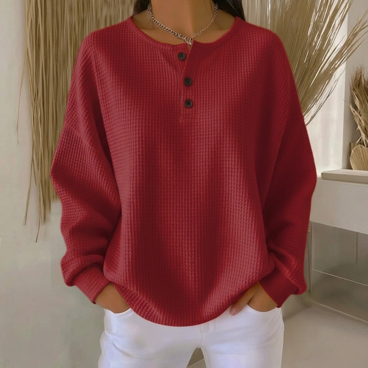 Aurelia | Henley de Tejido Waffle