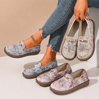 Kyra | Mocasines de Confort Vintage Bordados para Mujeres