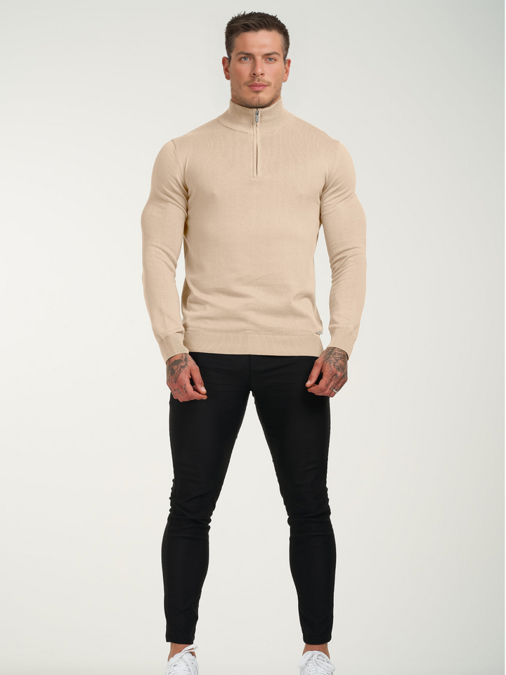 Sweater con medio cierre