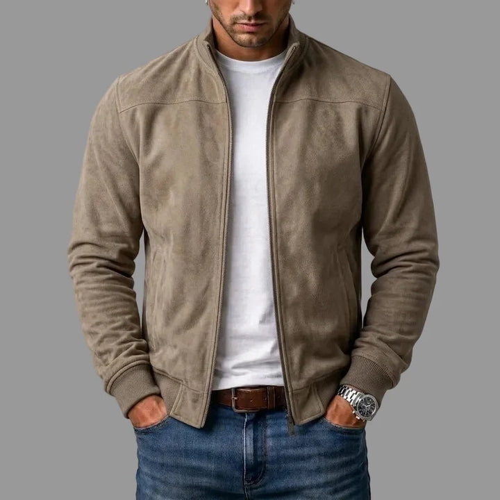 Matías | Chaqueta Bomber de Gamuza