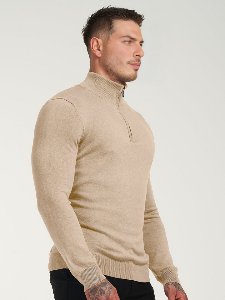 Sweater con medio cierre
