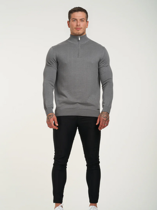 Sweater con medio cierre