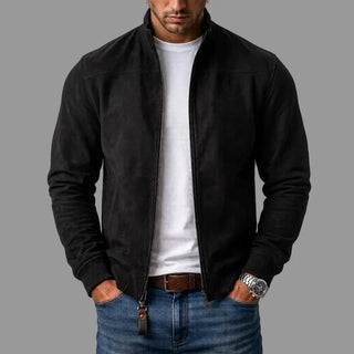 Matías | Chaqueta Bomber de Gamuza