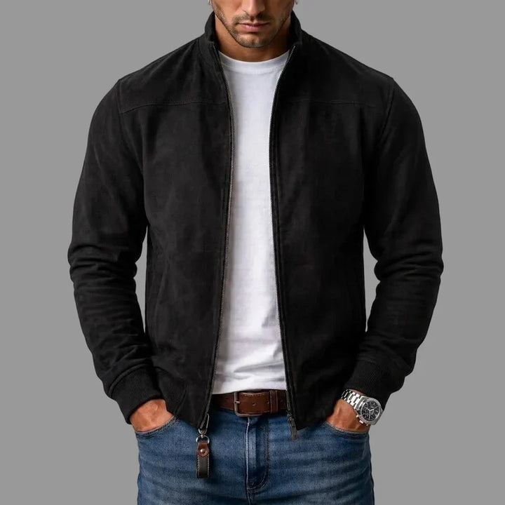 Matías | Chaqueta Bomber de Gamuza