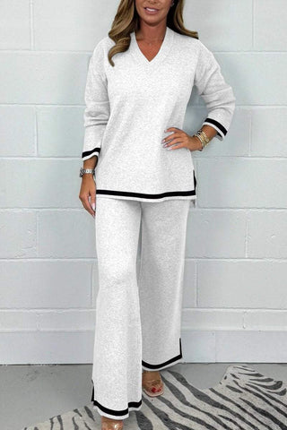 Conjunto Suave con Escote en V Marie