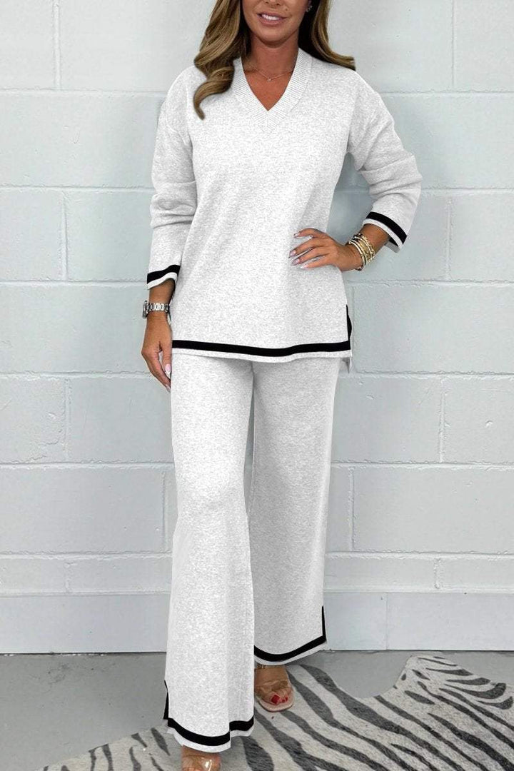 Conjunto Suave con Escote en V Marie