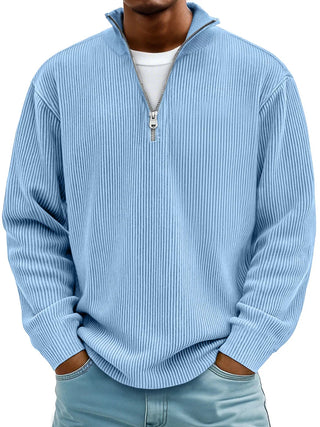 Marc | Sweater Acanalado con Cierre