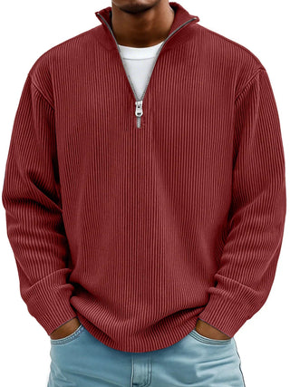 Marc | Sweater Acanalado con Cierre