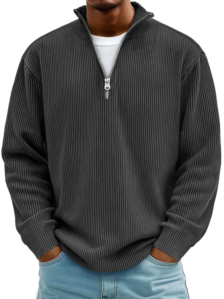 Marc | Sweater Acanalado con Cierre