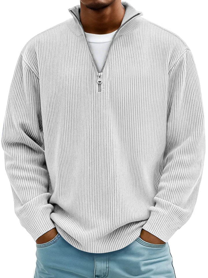 Marc | Sweater Acanalado con Cierre