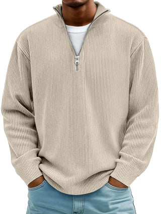 Marc | Sweater Acanalado con Cierre