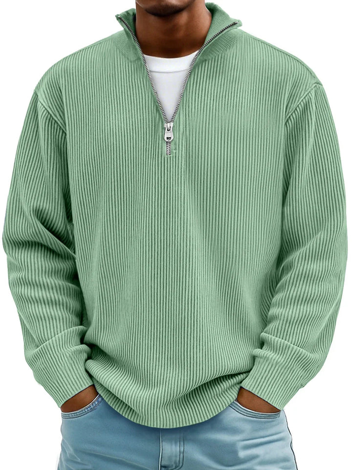 Marc | Sweater Acanalado con Cierre