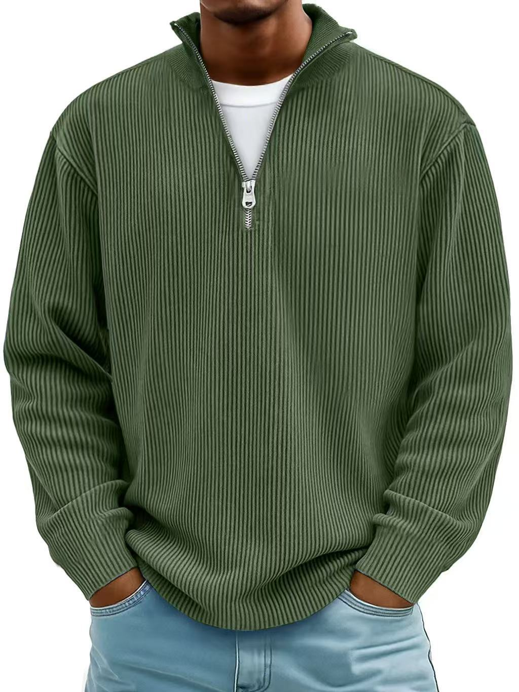 Marc | Sweater Acanalado con Cierre