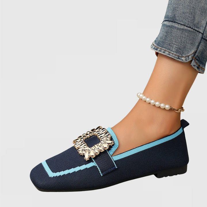 Mary | Mocasines Ortopédicos de Confort para Mujeres | Zapatos de Ajuste Ancho