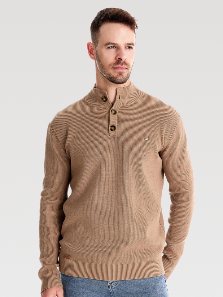 Sweater tejido con botones