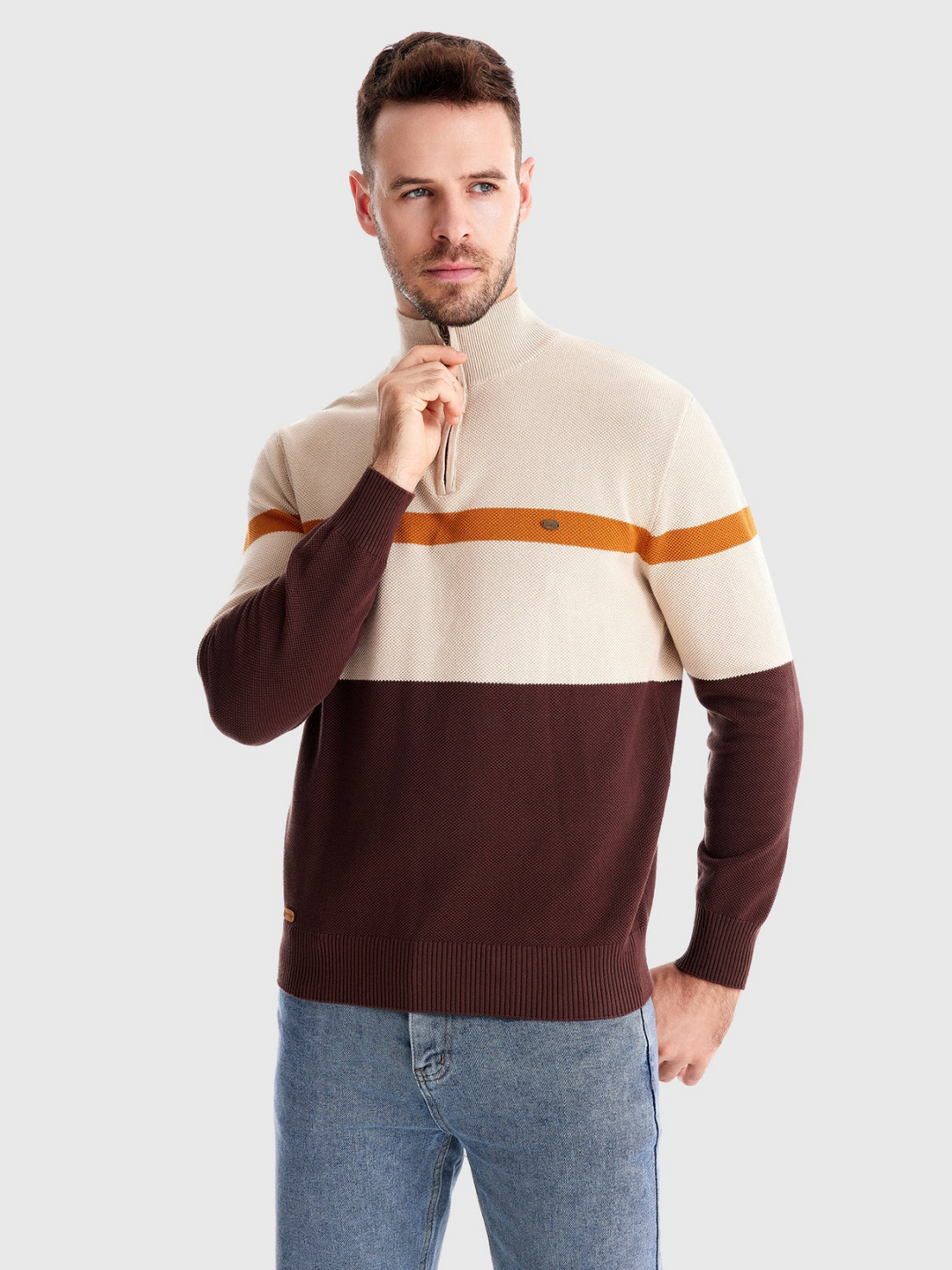 Sweater bicolor