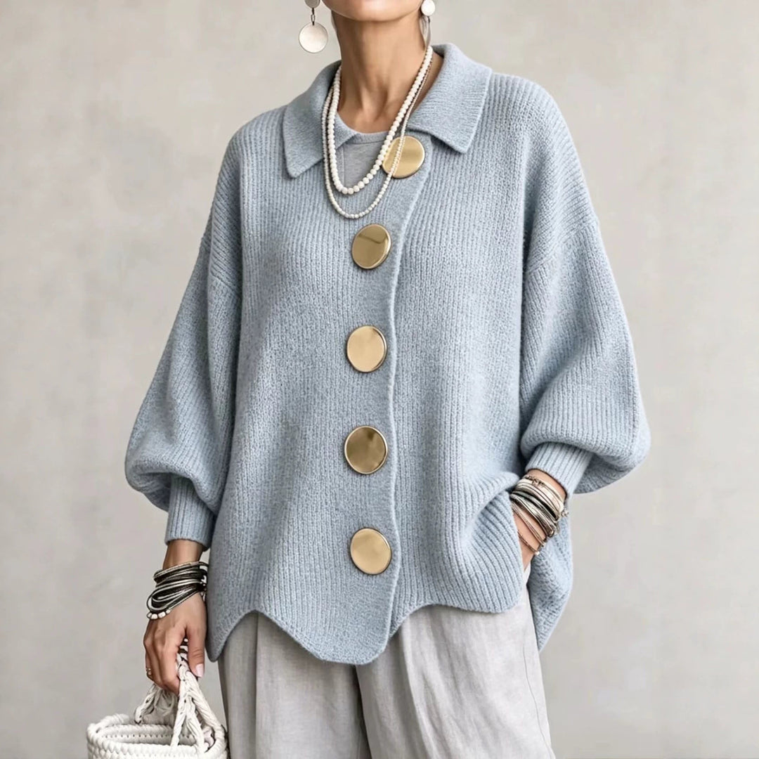 Isadora | Cárdigan Oversize con Cuello para Mujer