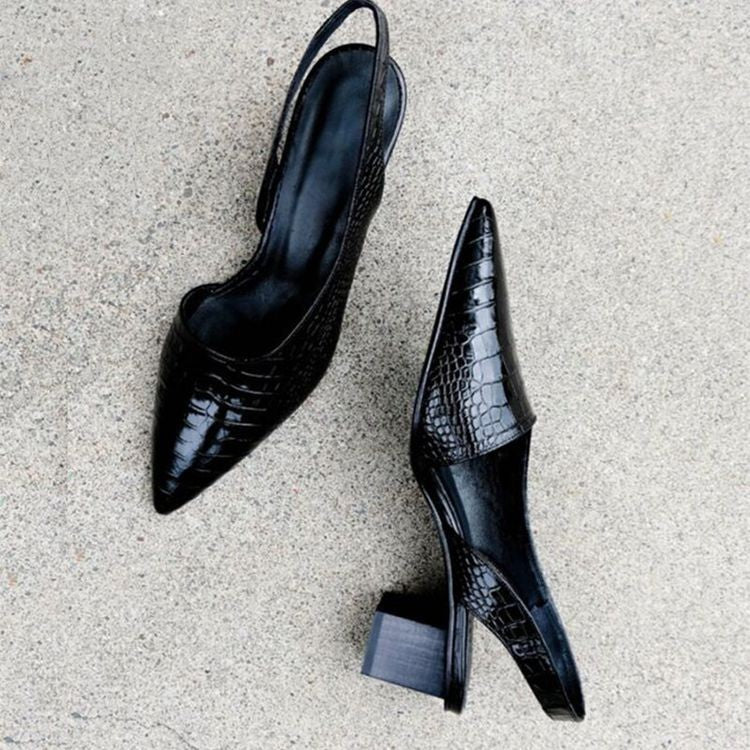 Wynn | Tacones ortopédicos de punta ancha para mujeres | Comodidad