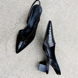 Wynn | Tacones ortopédicos de punta ancha para mujeres | Comodidad