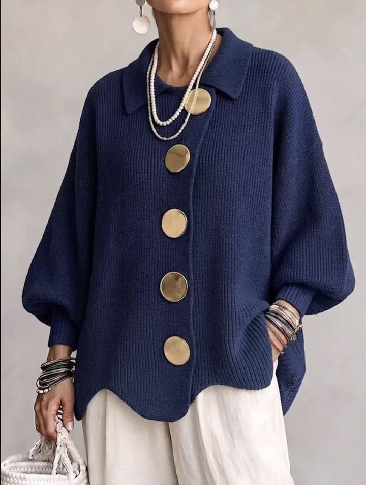 Isadora | Cárdigan Oversize con Cuello para Mujer