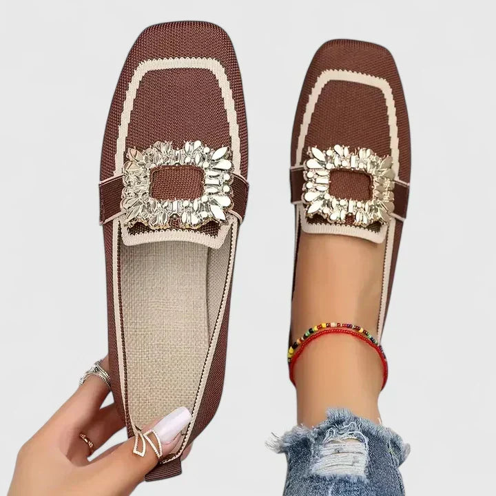 Mary | Mocasines Ortopédicos de Confort para Mujeres | Zapatos de Ajuste Ancho