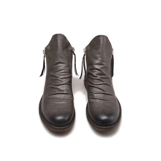 Zapato de piel caña alta