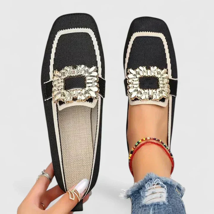 Mary | Mocasines Ortopédicos de Confort para Mujeres | Zapatos de Ajuste Ancho