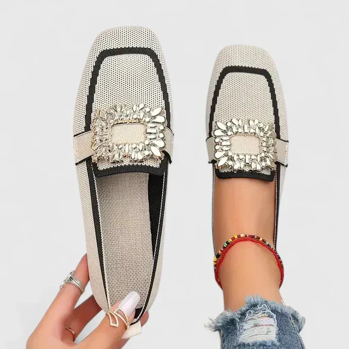 Mary | Mocasines Ortopédicos de Confort para Mujeres | Zapatos de Ajuste Ancho