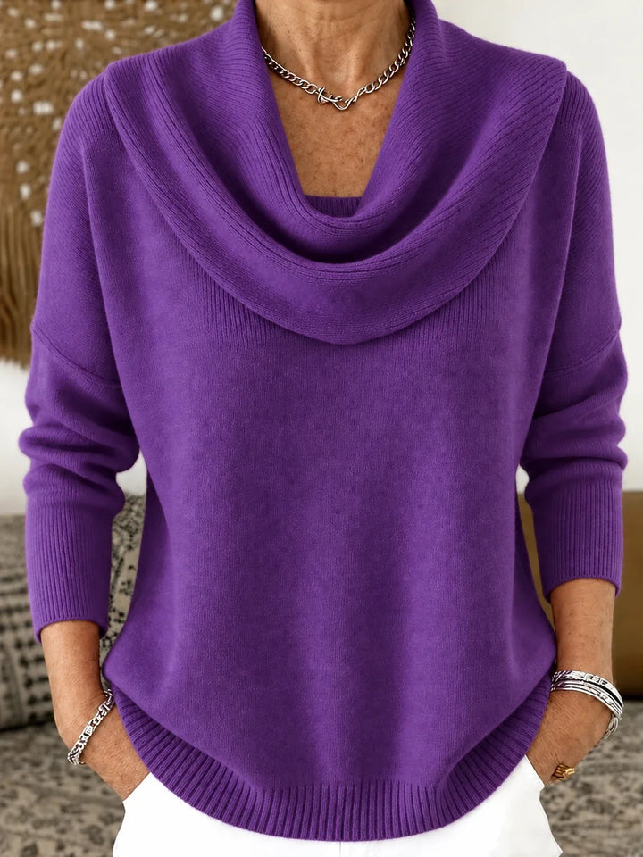 Isidora | Sweater de Cuello Drapeado