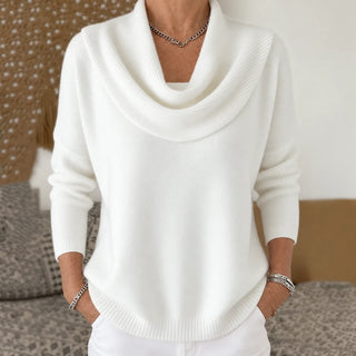 Isidora | Sweater de Cuello Drapeado