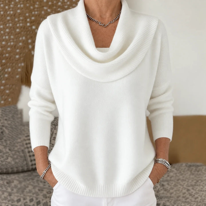 Isidora | Sweater de Cuello Drapeado