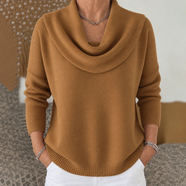 Isidora | Sweater de Cuello Drapeado