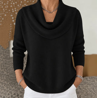 Isidora | Sweater de Cuello Drapeado