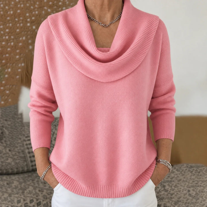 Isidora | Sweater de Cuello Drapeado