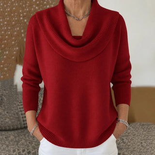 Isidora | Sweater de Cuello Drapeado