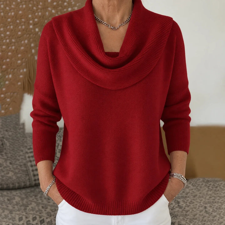 Isidora | Sweater de Cuello Drapeado