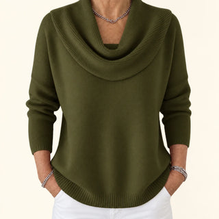 Isidora | Sweater de Cuello Drapeado