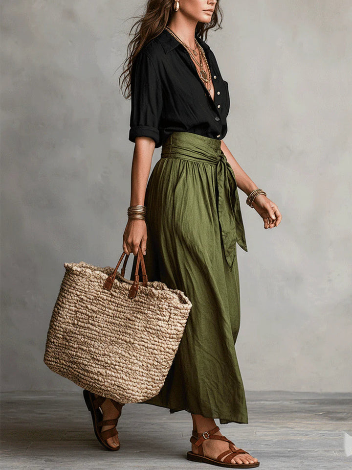 RENATA | CONJUNTO CAMISA Y FALDA