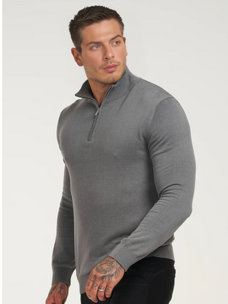 Sweater con medio cierre