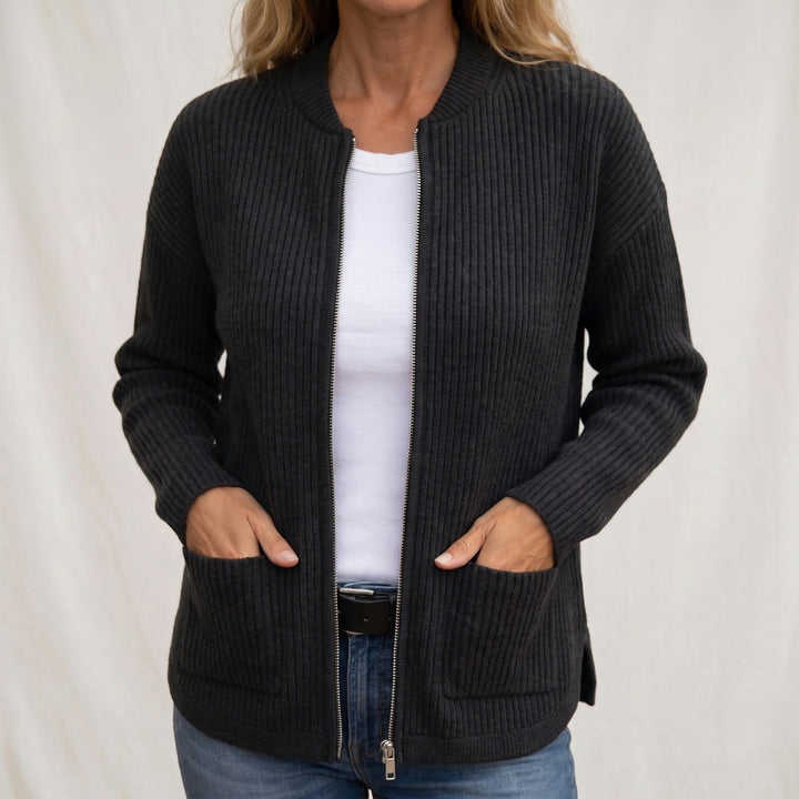 Annika | Cárdigan Casual con Cierre
