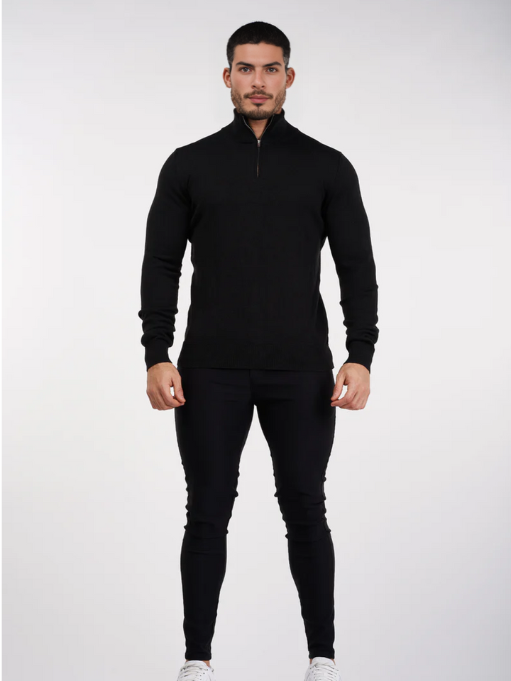 Sweater con medio cierre