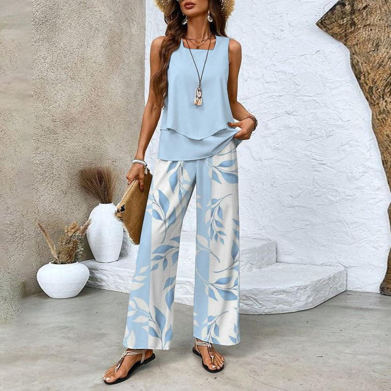 Conjunto Floral de 2 piezas Pia