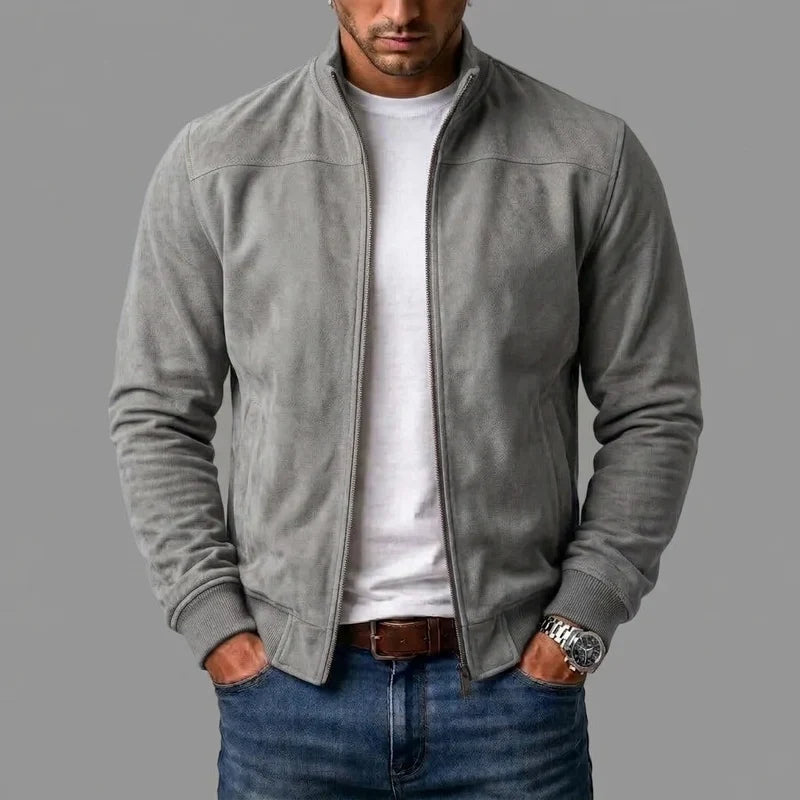 Matías | Chaqueta Bomber de Gamuza