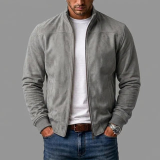 Matías | Chaqueta Bomber de Gamuza