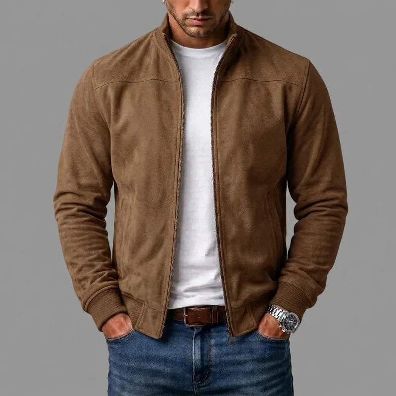 Matías | Chaqueta Bomber de Gamuza