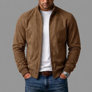 Matías | Chaqueta Bomber de Gamuza